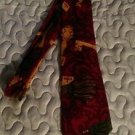 Men's Private Stock Bloomingdales silk geometric red and gold dress tie