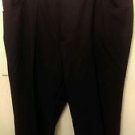 SCANDIA WOODS MENS BLACK WESTERN STYLE COWBOY POLYESTER DRESS PANTS 44 x42