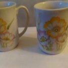 Set of 2 vintage Toscany fine china coffee/tea cups