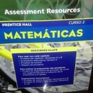Prentice Hall Mathematics Course 2 : Spanish Assessment Resources (trade paper)