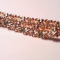 10k Gold Diamond Bracelet with Emeralds (Box Clasp)