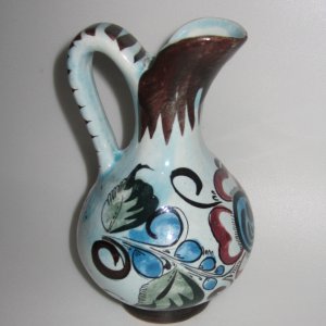 Vietri Ceramic Buon Giorno Hand Painted Serving Pitcher, Italy