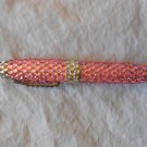 Pink Rhinestone Roller Ball Pen