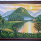 Chinese Eight Lucky Frengshui Tree Art Painting