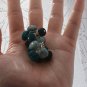 Clip on Earrings with Fabric Beads