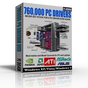 760,000 Pc Drivers DVD - Windows XP,Vista,Win 7 - Latest Version For 2012 -