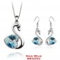 Beautiful Crystal Jewellery Set - Swan