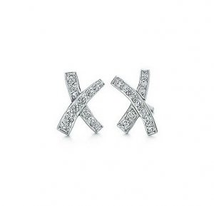 Tiffany Co Platinum Diamond Paloma Pico X Earrings Platinum Diamond Paloma Pico X Earrings