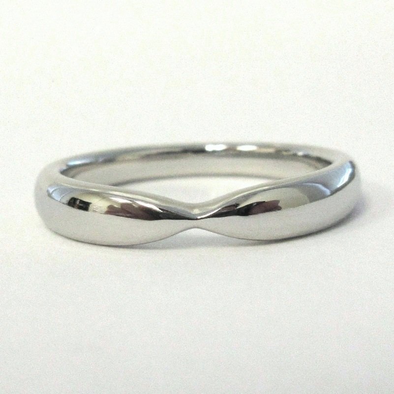 TIFFANY & Co. Harmony Platinum 3mm Tapered Wedding Band Ring 4.5 --- SOLD
