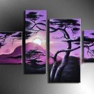 Handmade modern abstract canvas art oil painting -Tree