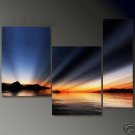 modern abstract canvas sunrise seascape oil painting