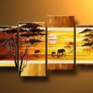modern abstract canvas art oil painting -Africa step