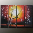 Modern decor art abstract canvas art oil painting -Blossom in sunrise