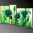 Large Modern abstract canvas art flower oil painting