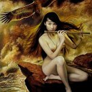 Handmade nude girl canvas art oil painting 02