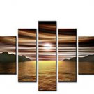 Huge Modern abstract canvas art oil painting sesacpe in sunlight