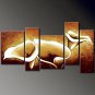 Handmade Modern abstract canvas art oil painting -Huge flowers