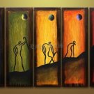 Handmade Modern abstract canvas art oil painting -Climbing step