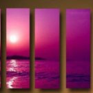 Huge Modern abstract canvas sunset seascape oil painting