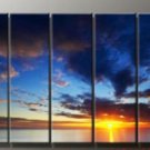 Huge Modern abstract canvas sunrise oil painting