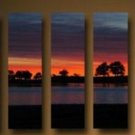 Huge Modern abstract canvas sunset seascape oil painting