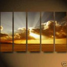 Huge Modern abstract canvas sunset seascape oil painting