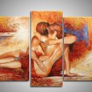 Huge Modern abstract canvas oil painting -LOVERS