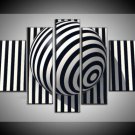 Huge Modern abstract canvas zebra style oil painting