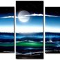 Huge Modern abstract canvas seascape oil painting