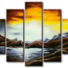 Huge Modern abstract canvas art beach oil painting