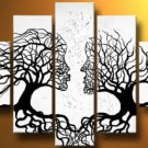 Huge Modern abstract canvas oil painting -Lover Tree