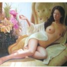Handmade nude girl canvas art oil painting 10