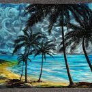 Huge contemporary abstract sculpture Metal painting -beach