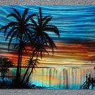 contemporary abstract beach Metal painting-seascape