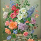 Original Wall decor canvas floral oil painting -Flowers