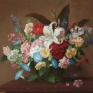 New Original decor art canvas floral oil painting -Flowers