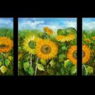 Huge Modern abstract canvas sunflowers oil painting