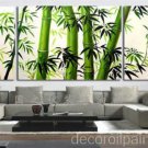 Huge Modern abstract wall decor canvas Bamboo oil painting