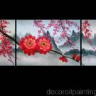 Modern abstract canvas art Blossom oil painting -Flo31