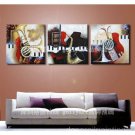 Modern abstract art music instrument oil painting -Flo37