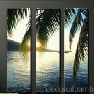 Modern abstract art seascape Beach oil painting -Flo51