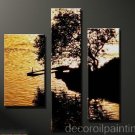 Modern abstract canvas seascape Beach oil painting -Flo52