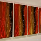 Large abstract Metal painting contemporary sculpture Met09