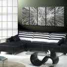 Large contemporary sculpture abstract Metal painting Met13