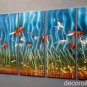 Huge contemporary flowers abstract Metal painting Met15