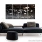 Large abstract floral art Metal painting contemporary Met16