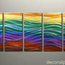 home contemporary abstract decor art Metal painting Met37