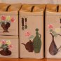 *Vintage* 1950's Ransburg Enamelware Canister Set