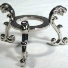Silver-plated Flowering Crystal Ball Stand