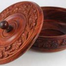 Wooden Ritual Bowl with Lid